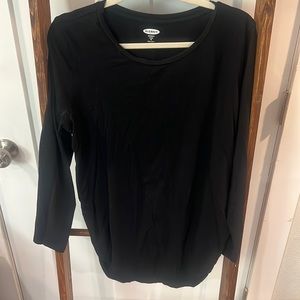 Old navy maternity black fitted shirt